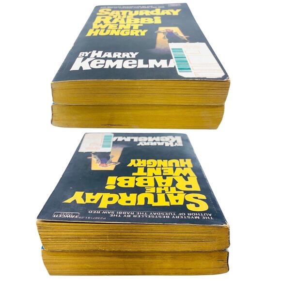 Harry Kemelman Wednesday The Rabbi Got Wet & Saturday The Rabbi Went Hungry Book - Picture 4 of 16